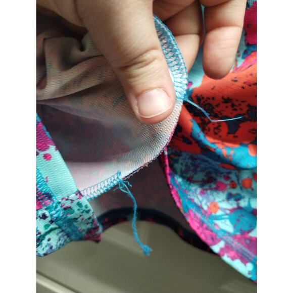 Reel Legends Womens Size 1X Freeline Multicolor Hooded Thumbholes Activewear Top - Picture 6 of 7